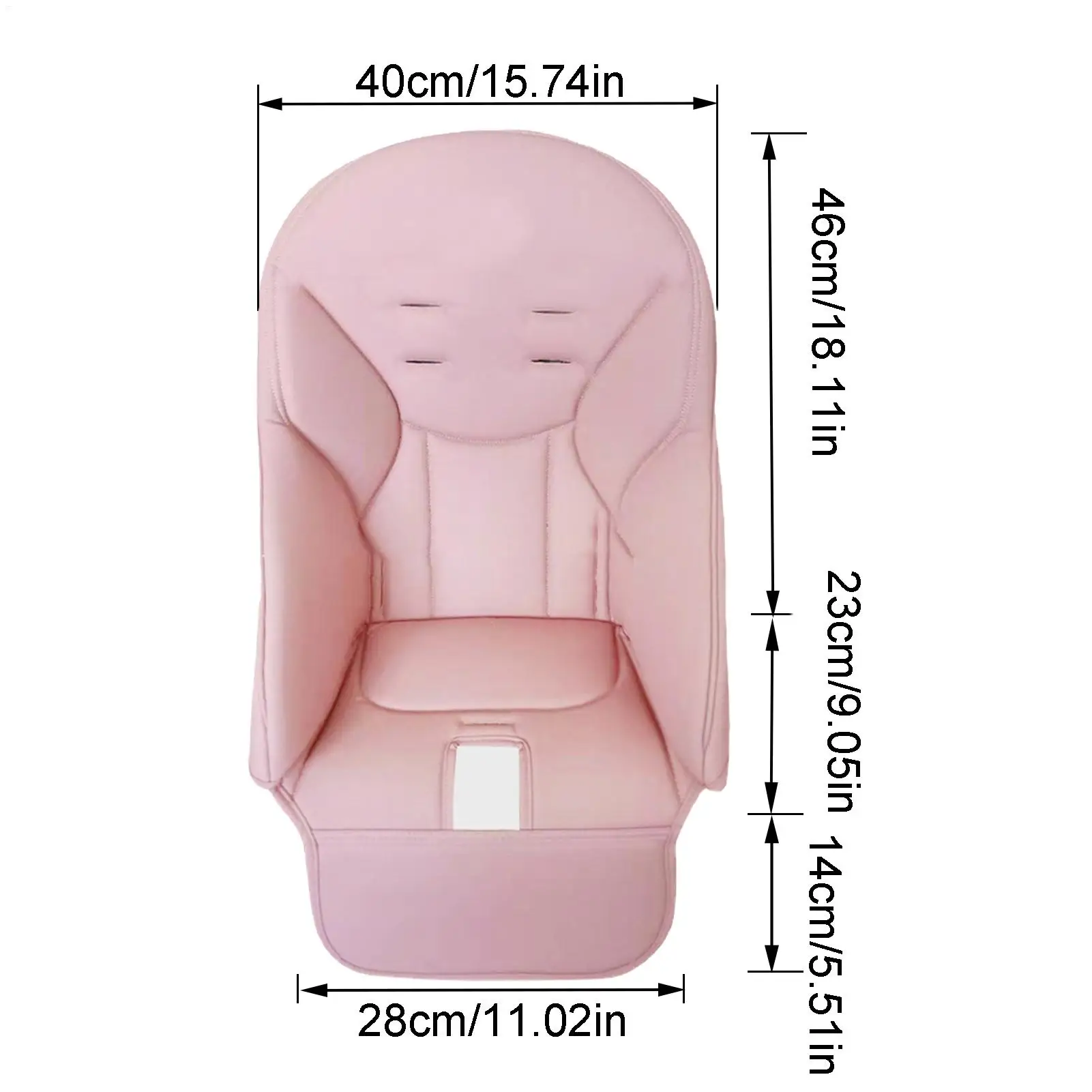 coussin en lin chaise haute