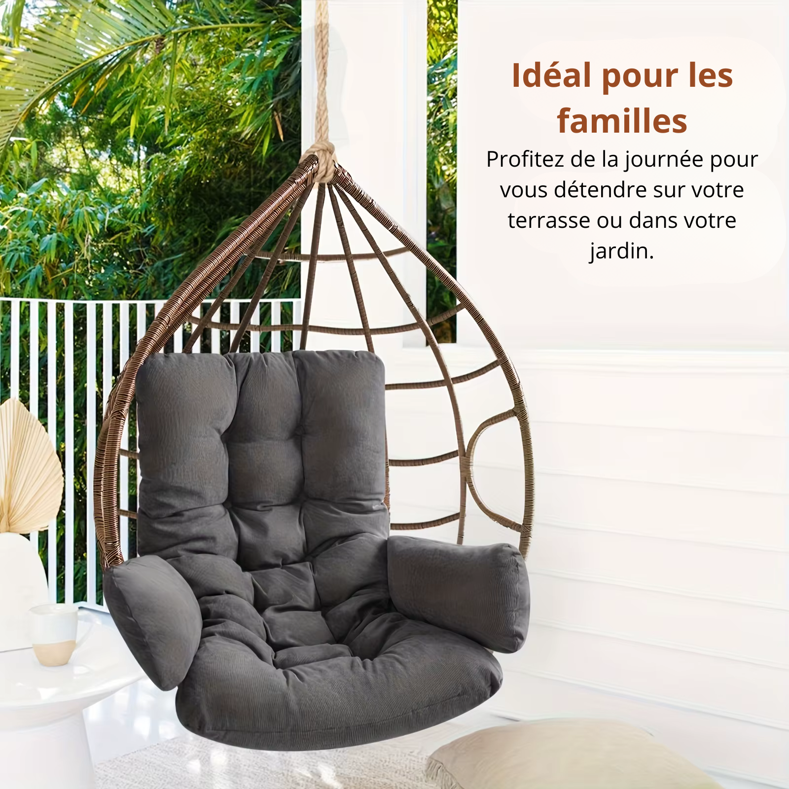 coussin intemporel jardin