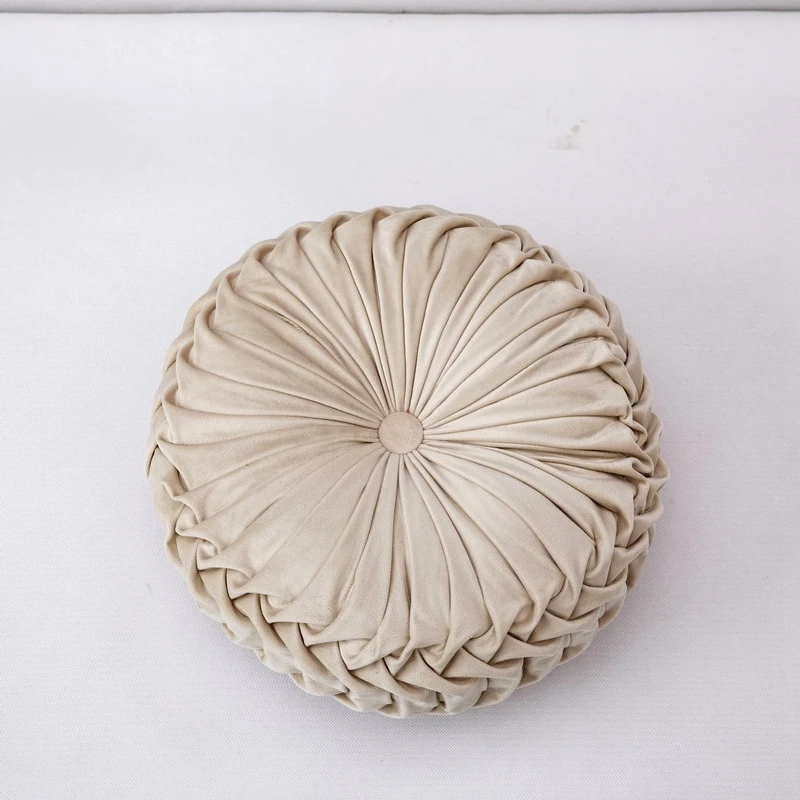 coussin rond en velours