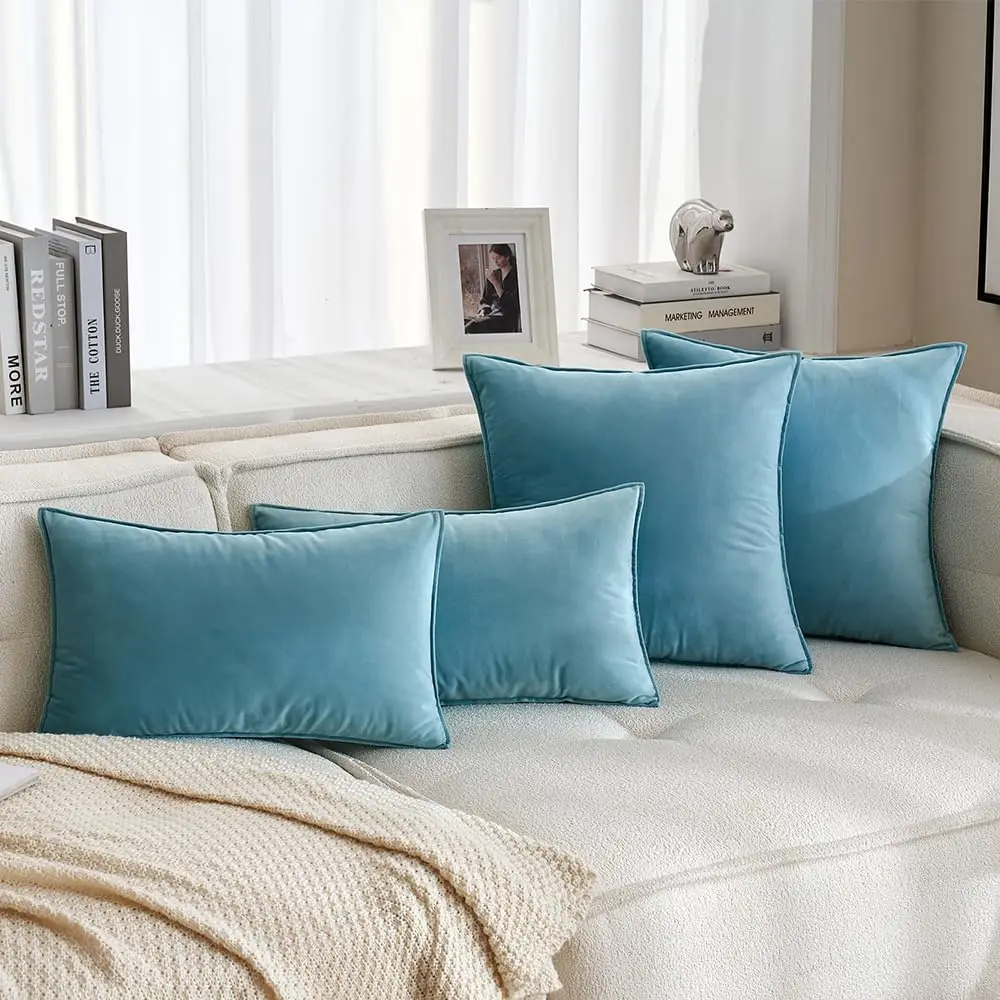 housses de coussin en velours pour décor raffiné