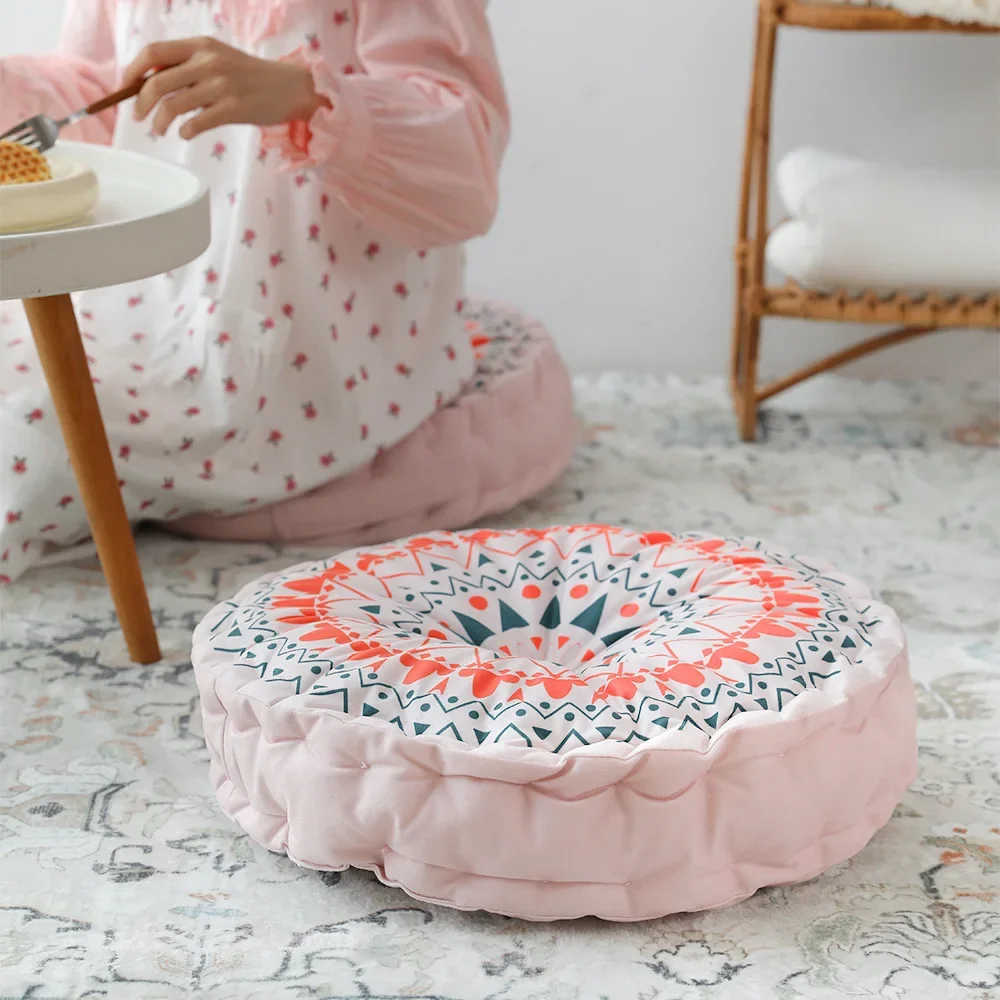 coussin pouf en velours