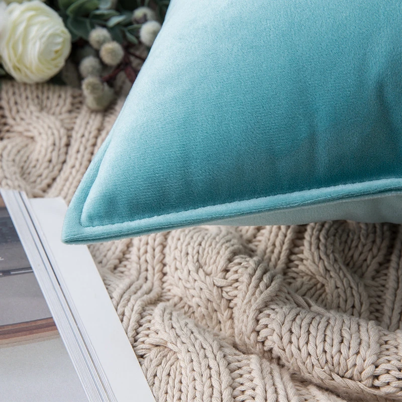 coussin en velours de luxe