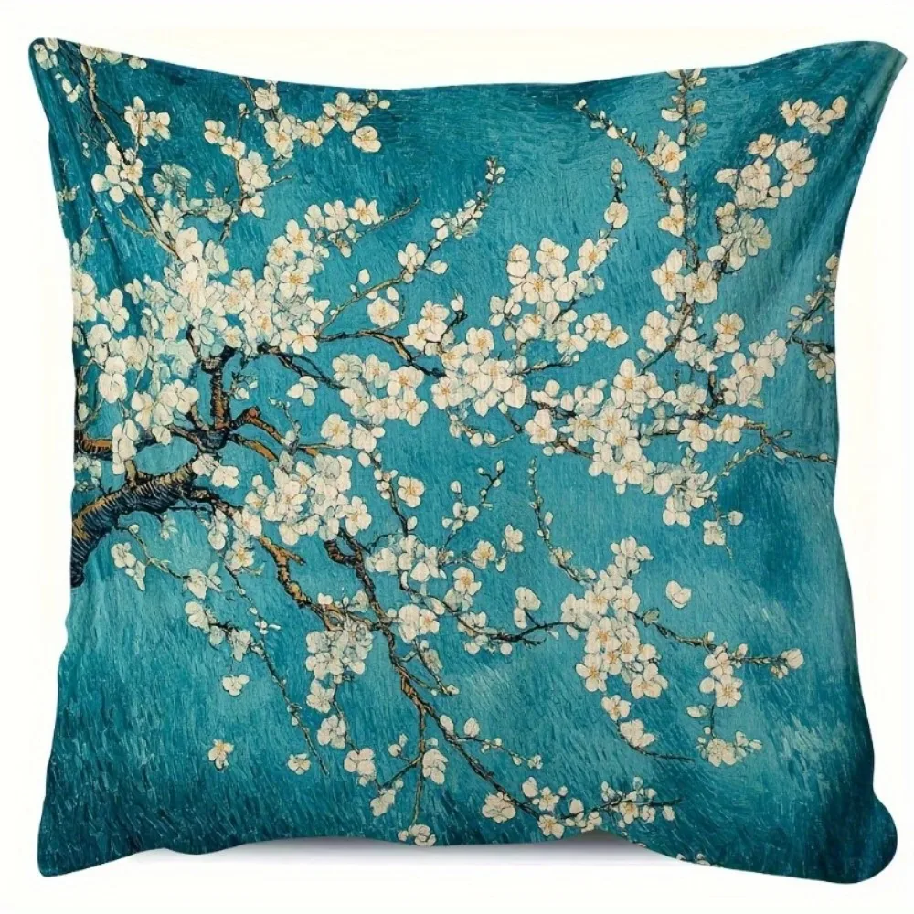coussin motif floréal