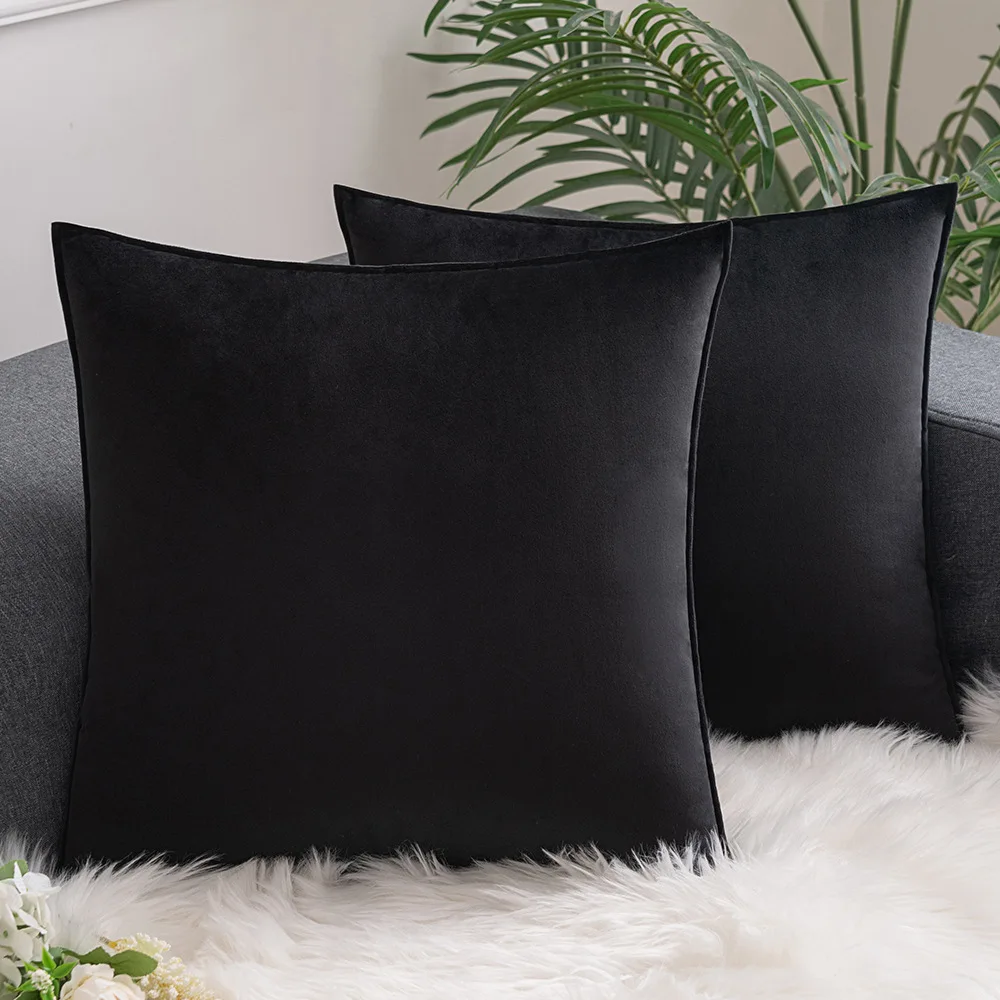 housses de coussin en matières luxueuses