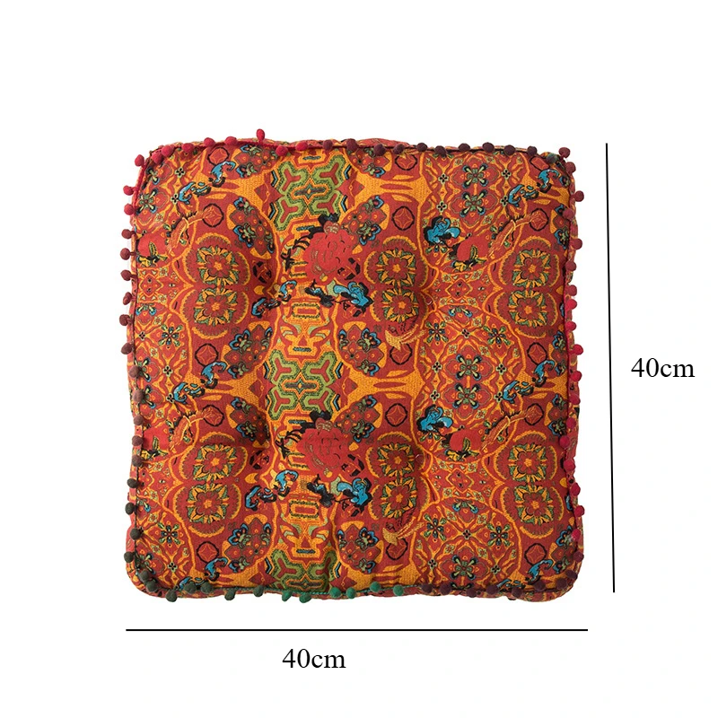 Coussin en polyester et coton