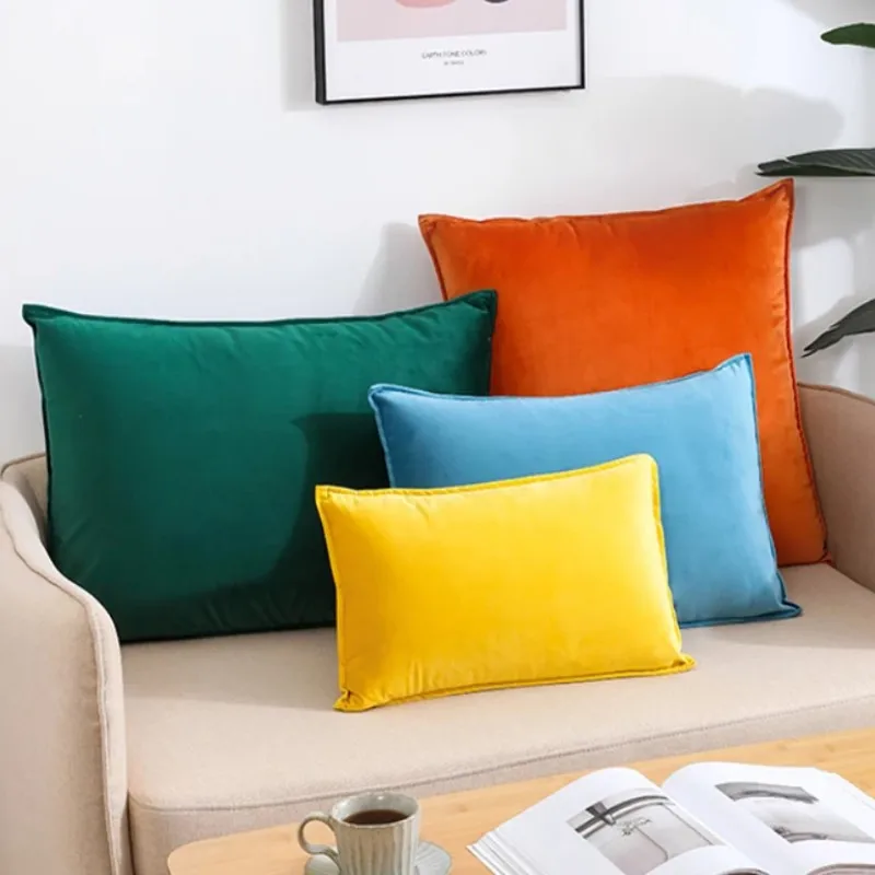coussin en velours luxueux