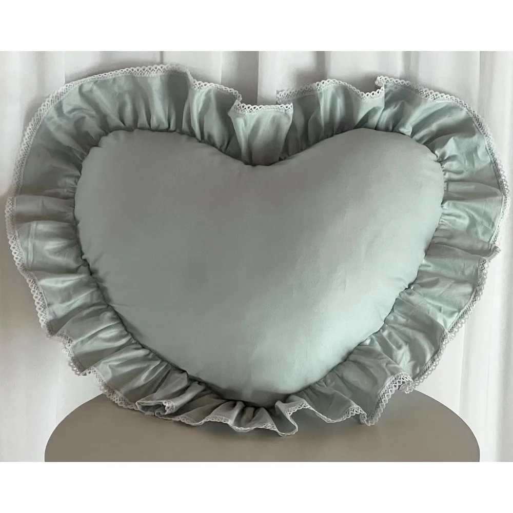 coussin forme cœur coton