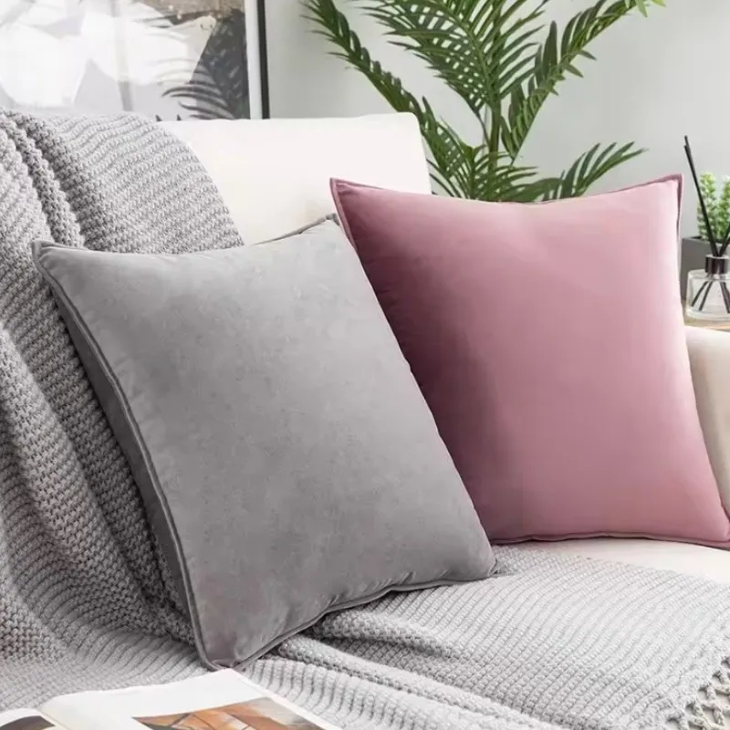 housses de coussin en velours stylé
