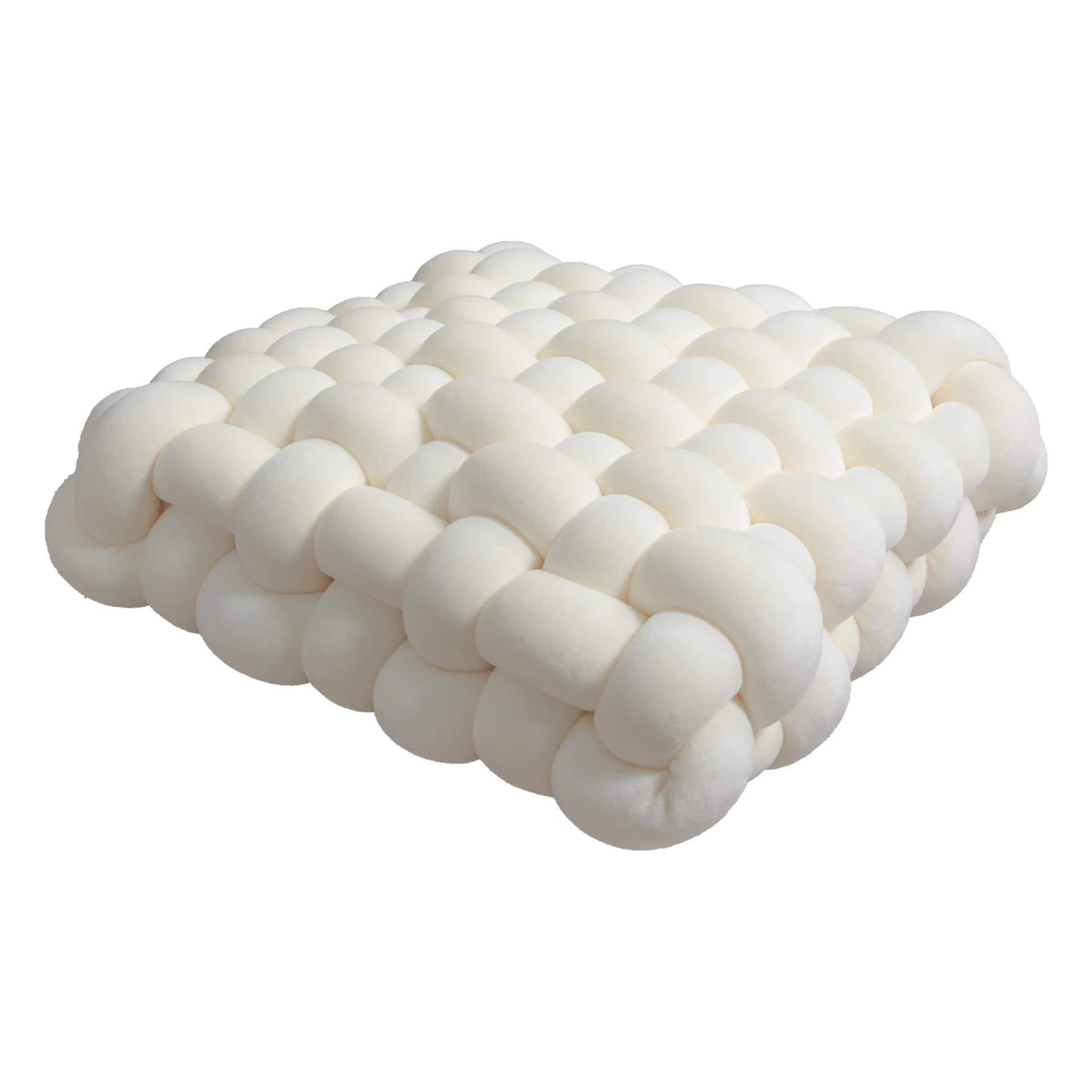 coussin cocon en peluche