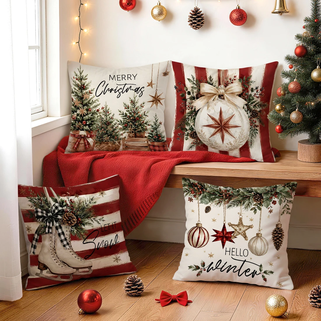 Housses de coussin thème de Noël – Image 4