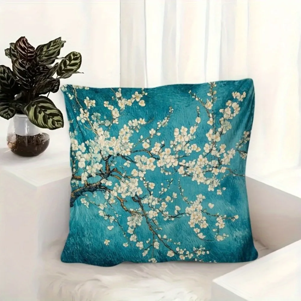 coussin à fleurs de cerisier