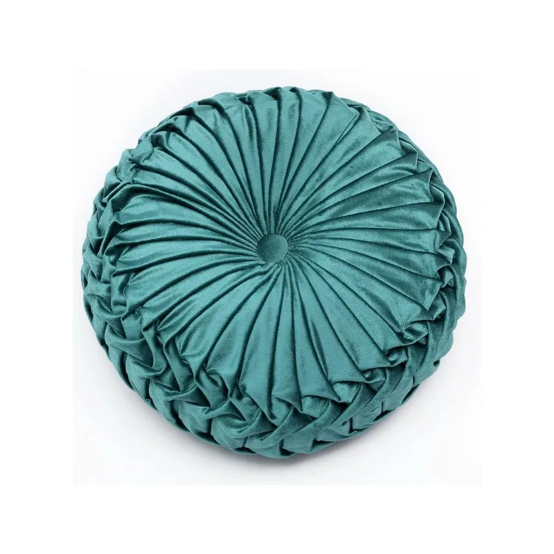 coussin en velours plissé design