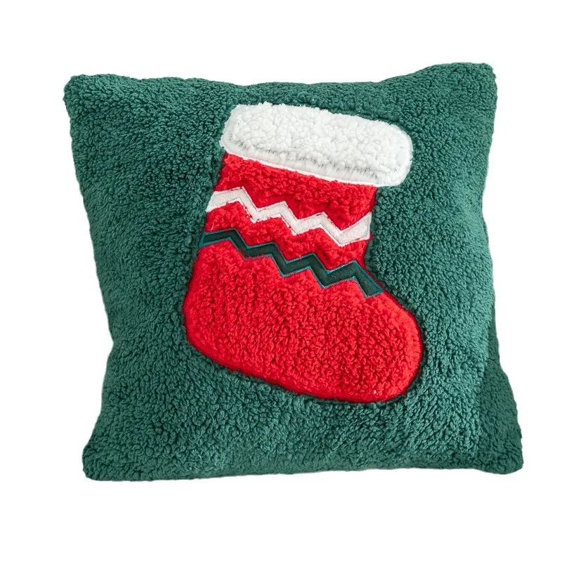 Coussin brodé pour Noël
