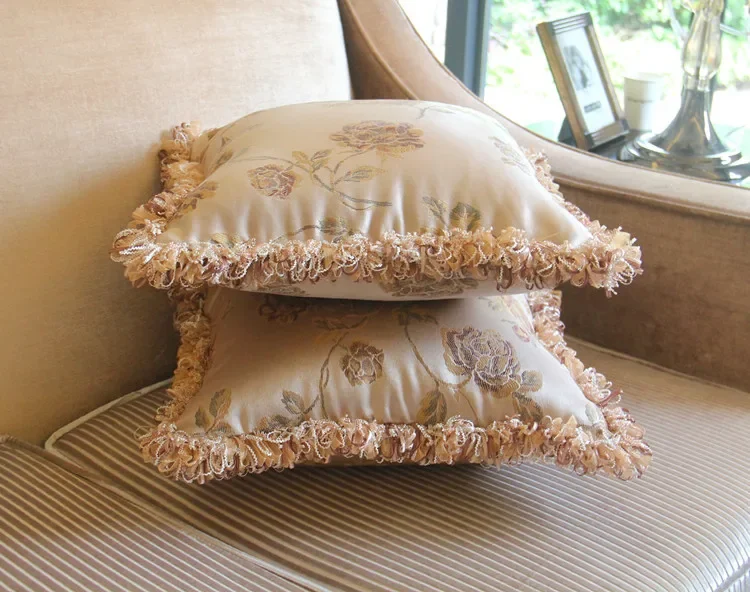 coussin imprimé géométrique