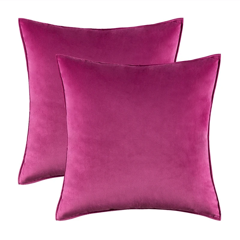 coussin doux au toucher en velours