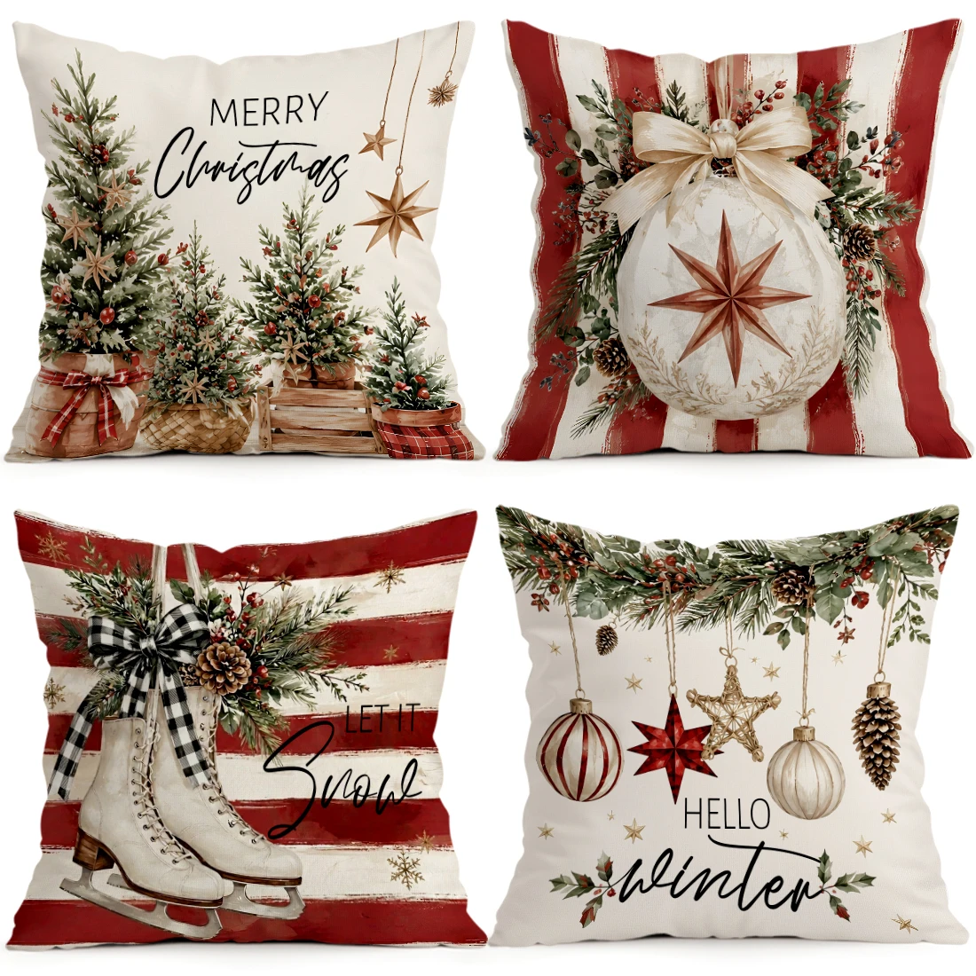 Housses de coussin thème de Noël – Image 2