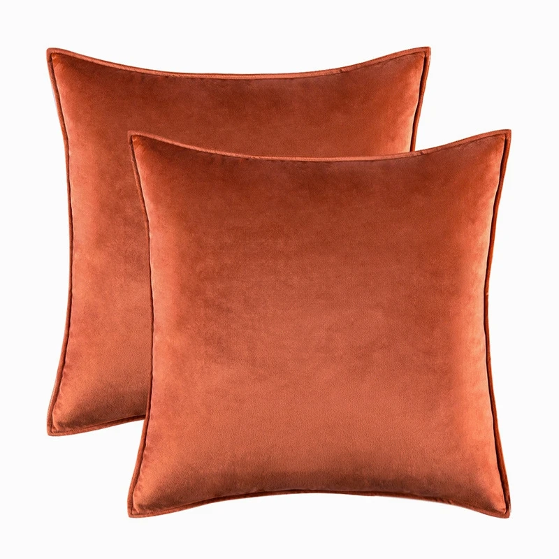 housses de coussin velours coloré