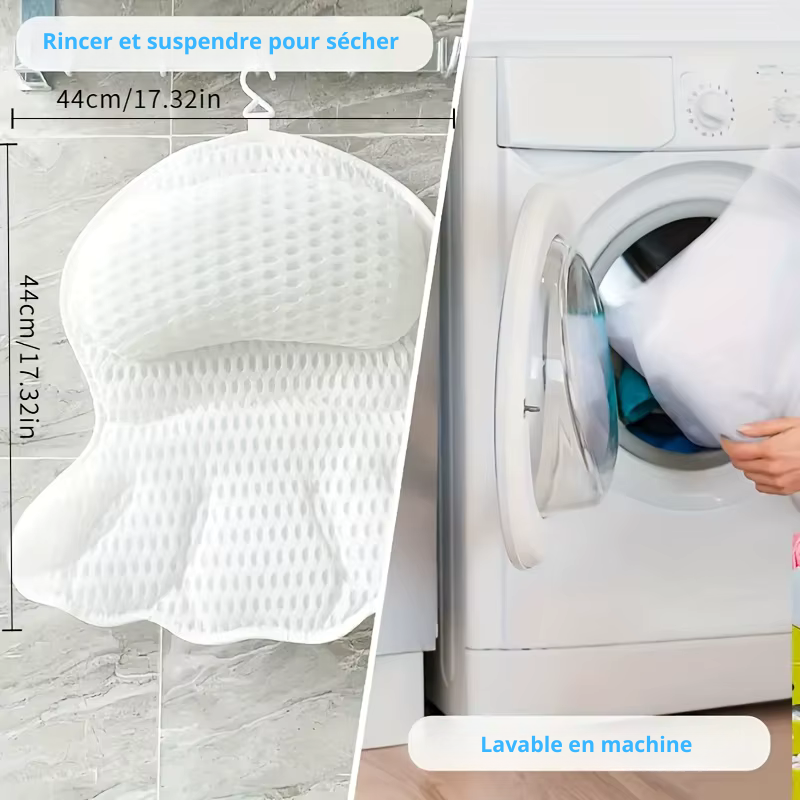 Coussin de bain de luxe avec maille aérée 3D – Image 5