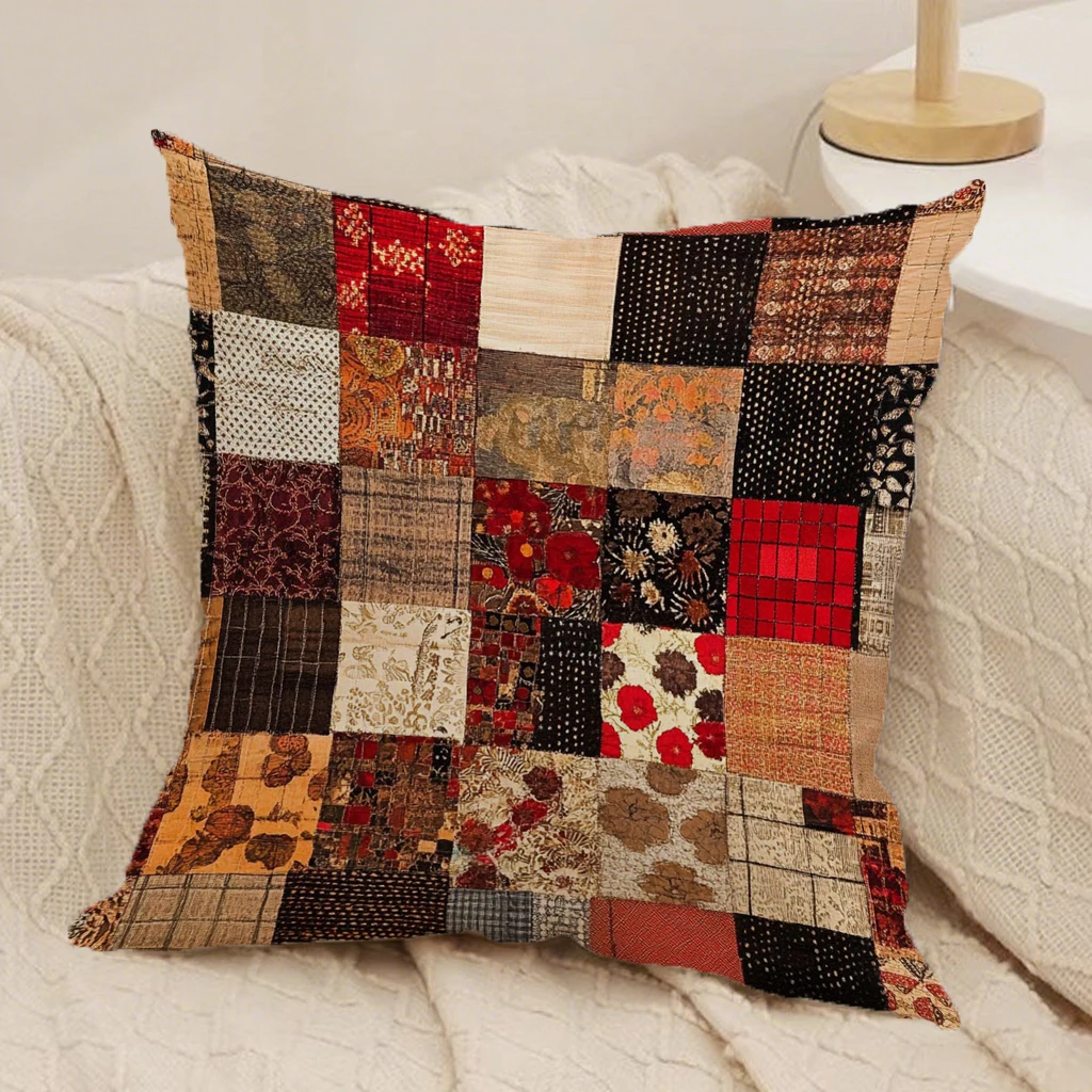 housse patchwork canapé